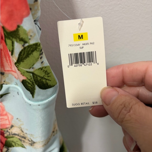 NWT Betsey Johnson "Roses Voyage" Postcard Print Slip Dress - Medium - Picture 4 of 11